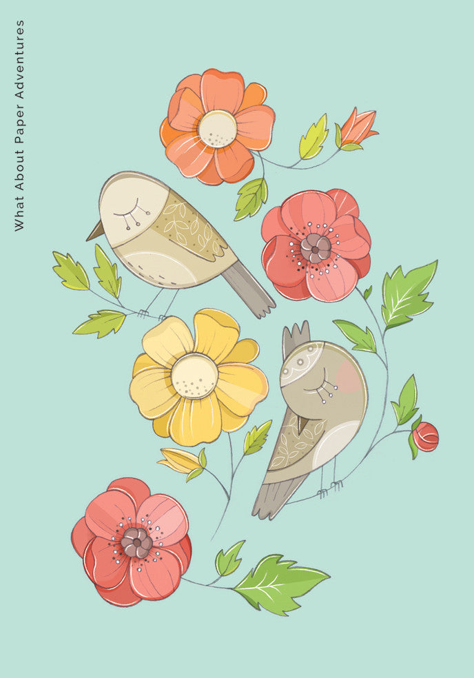 Birds And Flowers