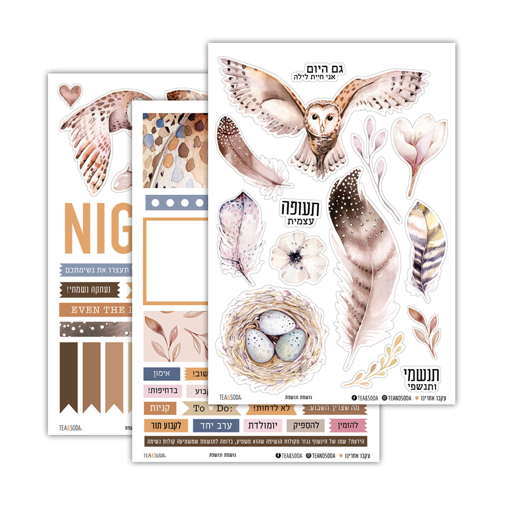 Planner stickers set - When night comes