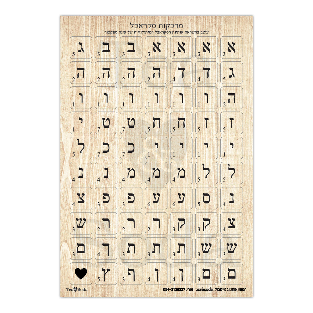 Planner stickers - Scrabble letters