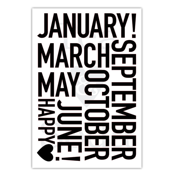 Planner stickers set - Months