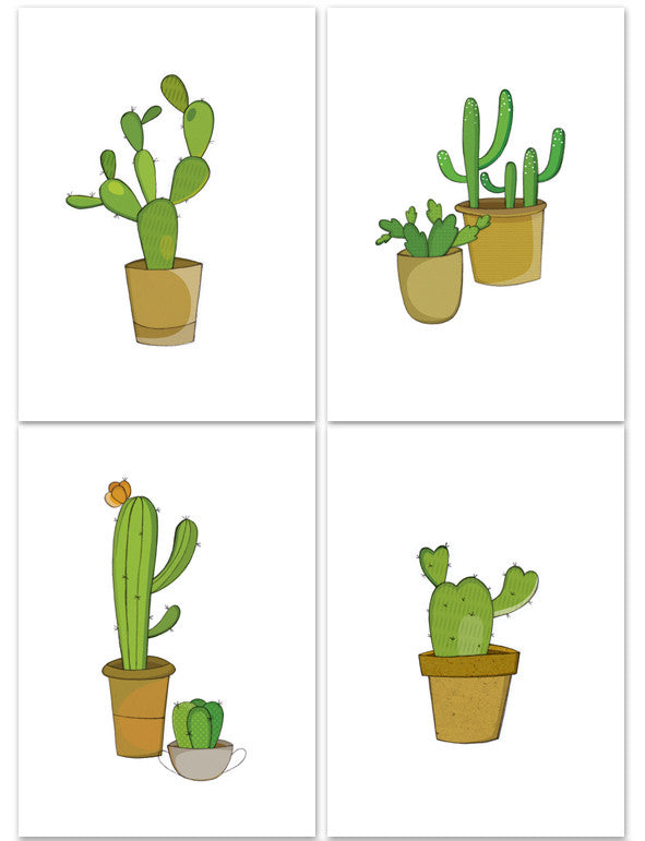 4 Cactus prints